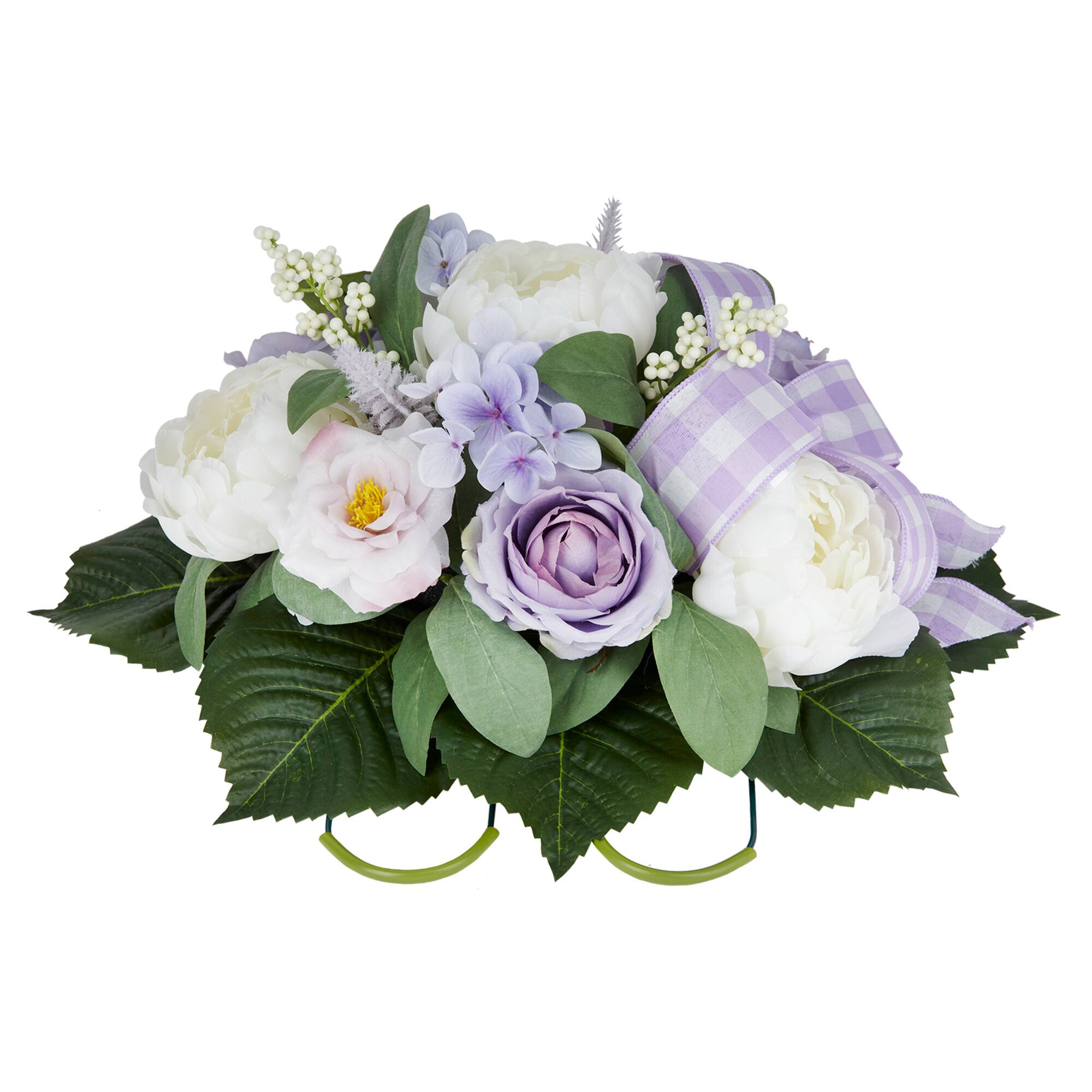 17" Purple & White Remembrance Saddle by Ashland®